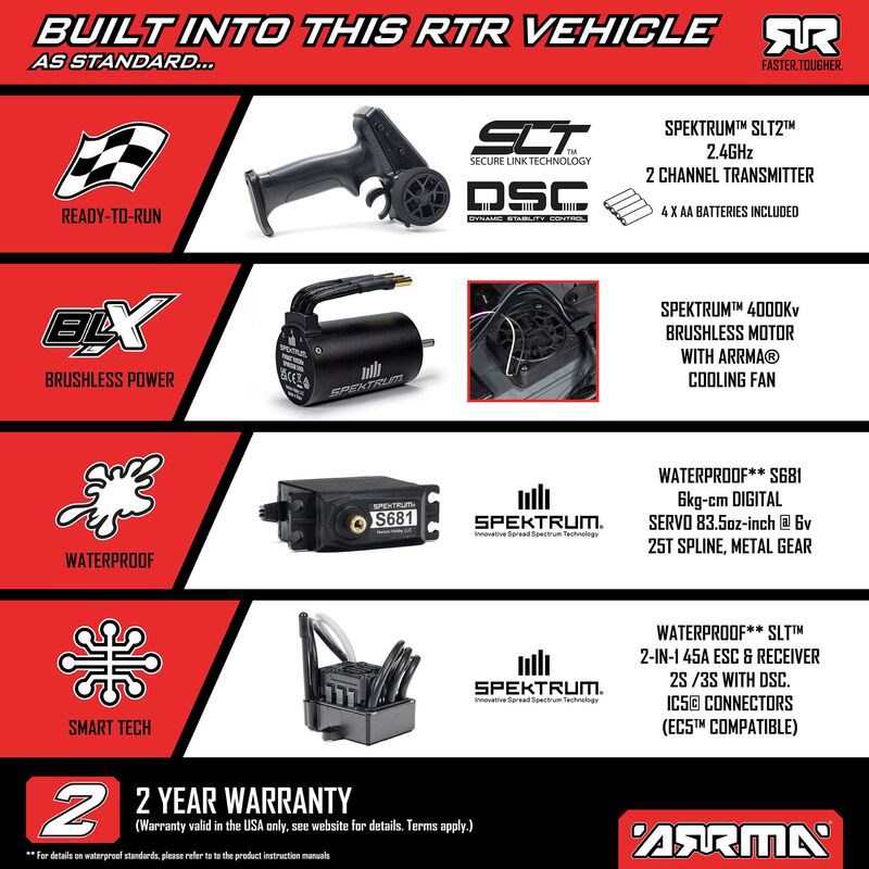 ARRMA 1/10 Gorgon 223S 2WD RTR Brushless Monster Truck - Image 9