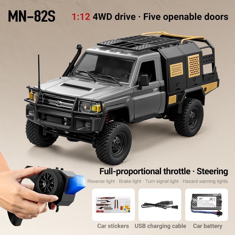 MN82S 1/12 Land Cruiser LC79 Licensed 4WD RTR Truck - Image 2